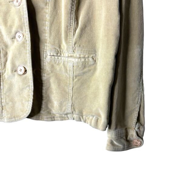 St. John's Bay Courduroy Blazer Women's XL Tan Classic Retro MOD Modern Utility - Picture 5 of 9